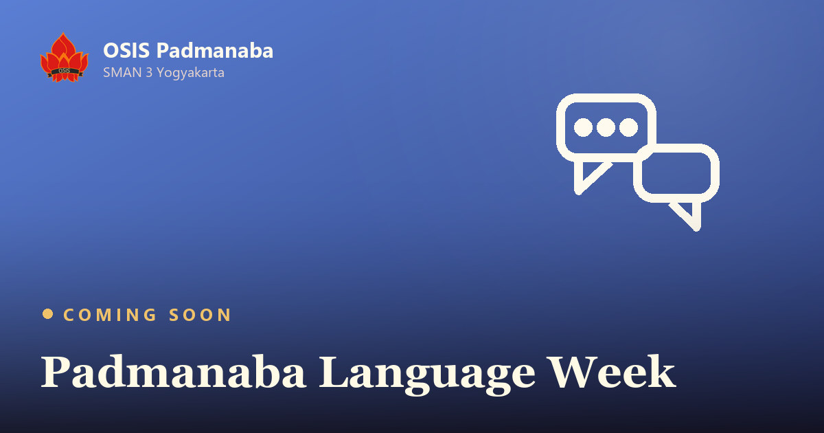 Poster Padmanaba Language Week